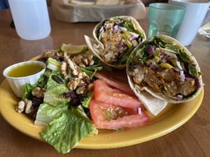 Nemo’s (fish style) wrap   at Green Salmon Coffee and Tea House in Yachats