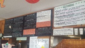 Menu at Green Salmon Coffee and Tea House in Yachats