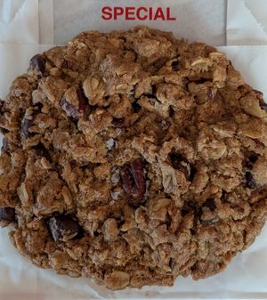 Cowboy at Nate's Oatmeal Cookies in Portland