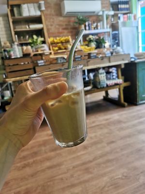 Iced Chai latte at Organic Deli Cafe in Oxford