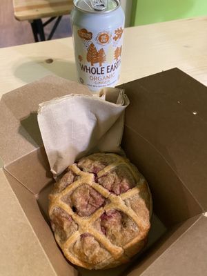 Beet and squash delicious dessert pastry.  at Organic Deli Cafe in Oxford
