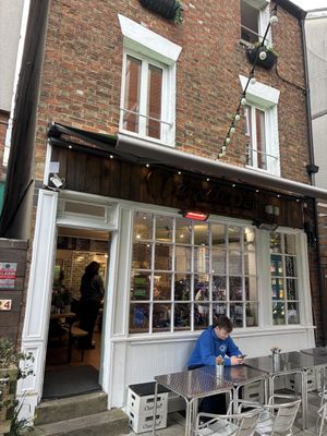The cafe spans several floors  at Organic Deli Cafe in Oxford
