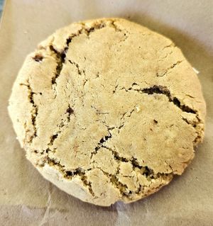 Complimentary chocolate chip cookie at Ahonui in Kahului