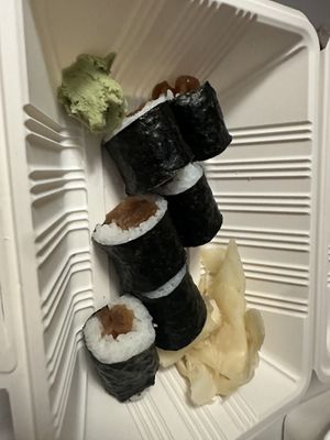 Cooked squash rollls  at Furusato Sushi in Honolulu