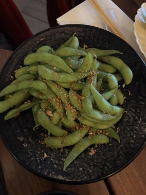 garlic salt edamame  at The Moderne in Orlando