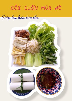 Summer Spring Roll at Nhà hàng chay Huế An in Hue