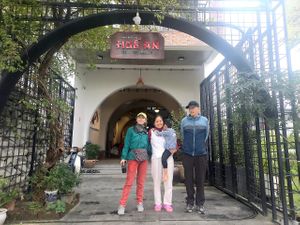 Our chef on the New Year’s Day of the year of the snake  at Nhà hàng chay Huế An in Hue