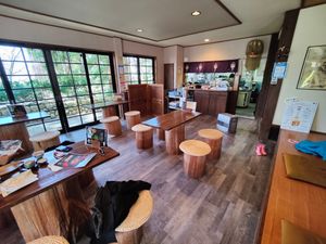 Inside at Tenguchaya Cafe in Tottori