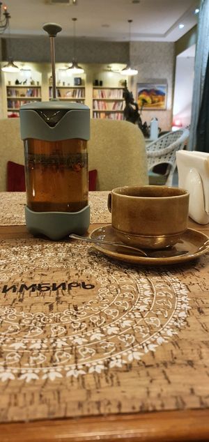 Tea at Cafe Imbir - Ginger in Kyiv