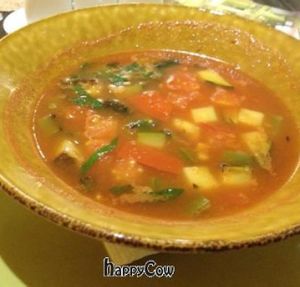 Vegetable soup at Cafe Imbir - Ginger in Kyiv