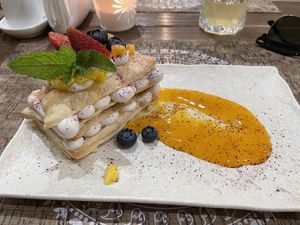 Napoleon - soooo good!   at Cafe Imbir - Ginger in Kyiv