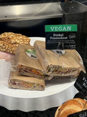 vegan sandwich  at Bäckerei Riegler - Heidelberg Hbf in Heidelberg