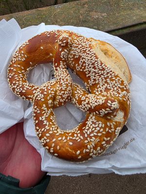 Sesambrezel at Bäckerei Riegler - Heidelberg Hbf in Heidelberg