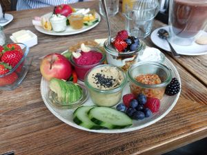Die vegane Hilde at hildes CAFE & SHOP in Soltau