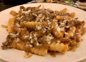 vegan poutine at P. Brillos in East Greenbush