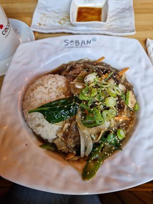 Eintopf mit mariniertem Gemüse und Glasnudeln at Soban Heidelberg in Heidelberg