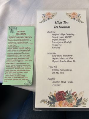 Tea list   at Tea List in Davis