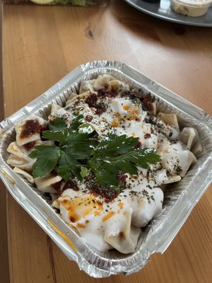 vegan manti  at Berlin Cigköfte Spandau in Berlin
