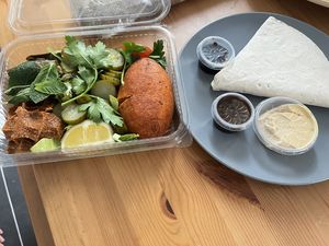 vegan teller  at Berlin Cigköfte Spandau in Berlin