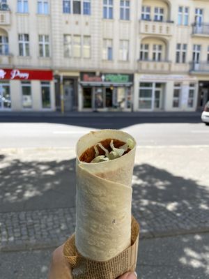 vegan (çigkofte) wrap (7€)  at Berlin Cigköfte Spandau in Berlin