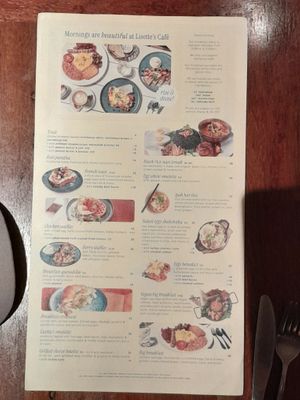 Breakfast menu. at Lisette's in Kuala Lumpur