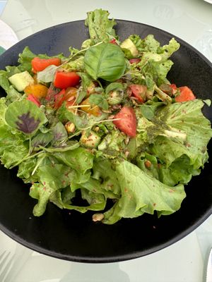 Salad (comes with vegan dressing)  at Friðheimar in Selfoss