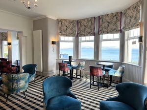 Lounge Area to enjoy coffee after your meal  at Tonnau Restaurant in Criccieth