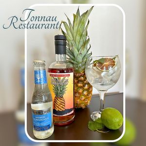 Lots of Gin options at Tonnau Restaurant in Criccieth