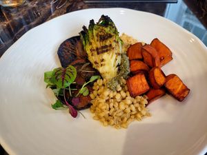 Miso Glazed Mushrooms at Tonnau Restaurant in Criccieth