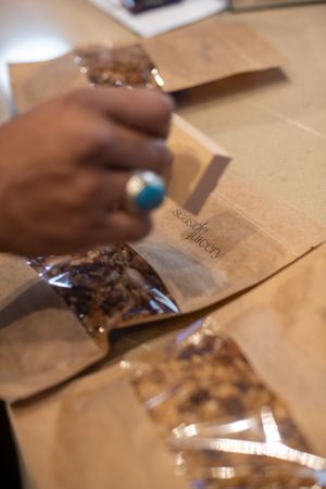 seaside juicery, monaco - homemade gluten free granola at Seaside Juicery in 