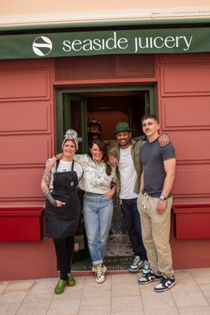 seaside juicery, monaco - the team at Seaside Juicery in 