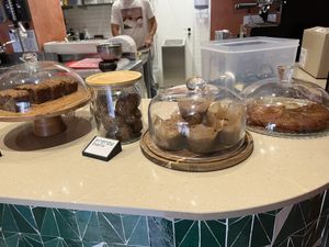 Pastry set up  at Seaside Juicery in 