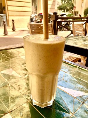 Peanut butter and banana smoothie   at Seaside Juicery in 