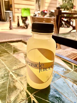 Ginger lemonade   at Seaside Juicery in 