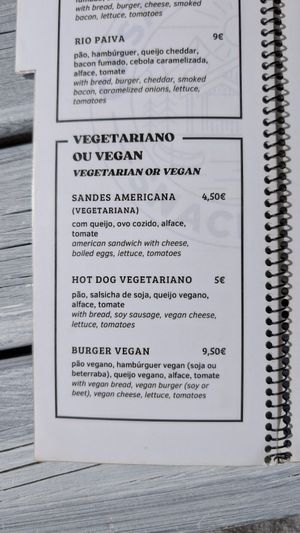 Menu from March 2025 at Casa do Areinho in Arouca