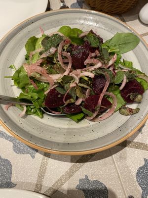 Beetroot salad  at Burj Al Hamam in Balqaa