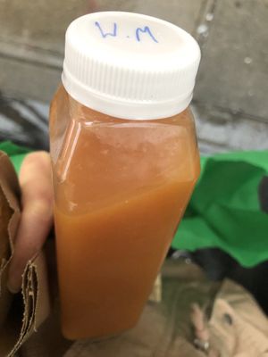 Watermelon mango smoothies   at Food For Negus in Brooklyn