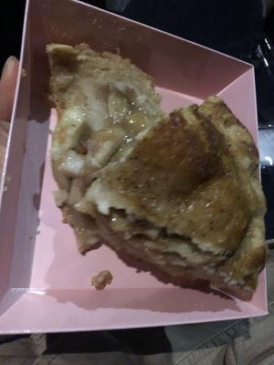 Apple vegan pie  at Food For Negus in Brooklyn