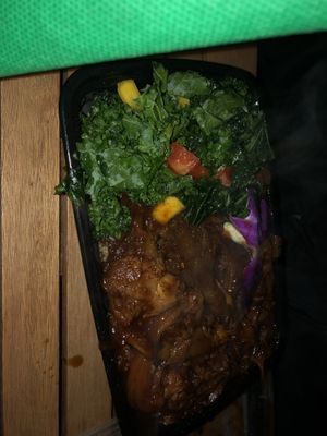 Kale Salad quinoa mushroom   at Food For Negus in Brooklyn