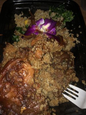 Kale Salad quinoa mushroom   at Food For Negus in Brooklyn