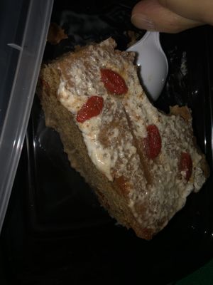 Gobi berry vegan cake   at Food For Negus in Brooklyn