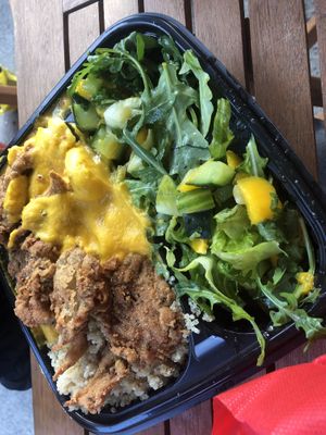 Mac n cheese   at Food For Negus in Brooklyn