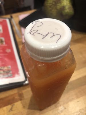 Passion mango smoothies   at Food For Negus in Brooklyn