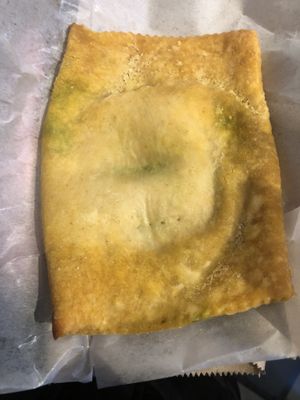 Vegetable pattie  at Food For Negus in Brooklyn