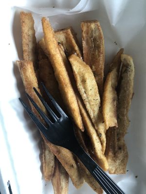 Burro banana fries   at Food For Negus in Brooklyn