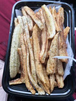Burro banana fries   at Food For Negus in Brooklyn