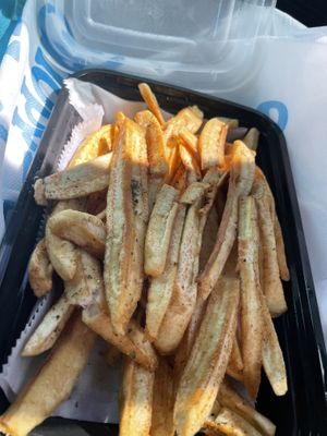 Burro banana fríes   at Food For Negus in Brooklyn