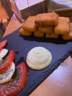 Merluza  at La Vegana Taperia Playa in Torre Del Mar