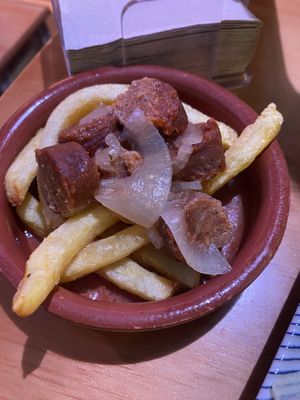 Choricitos al vino  at La Vegana Taperia Playa in Torre Del Mar