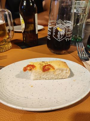 Focacia at Nëbula Restaurante in Cadiz